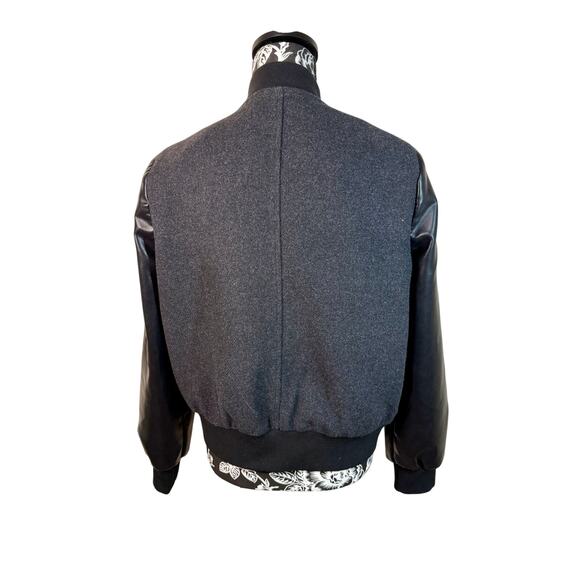 Seven for All Mankind Black and Gray Bomber Jacket Size M - Picture 4 of 9